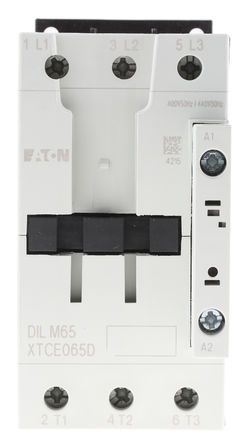 277896 & DILM65(400V50HZ,440V60HZ), Eaton 3 Pole Contactor - 65 A, 400 V ac Coil, xStart, 3NO, 30 kW, Контактор