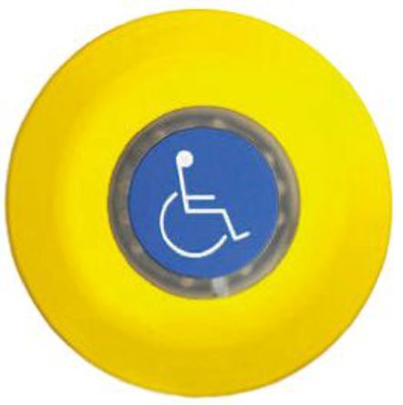 56-011.03.300.00.04.004.000 ,56-1400, EAO Single Pole Single Throw (SPST) Momentary Push Button Switch, IP65, IP67, Panel Mount, Wheelchair (symbol), Кнопочный переключатель