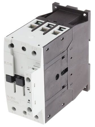 277834 & DILM50(24V50/60HZ), Eaton 3 Pole Contactor - 50 A, 24 V ac Coil, xStart, 3NO, 22 kW, Контактор