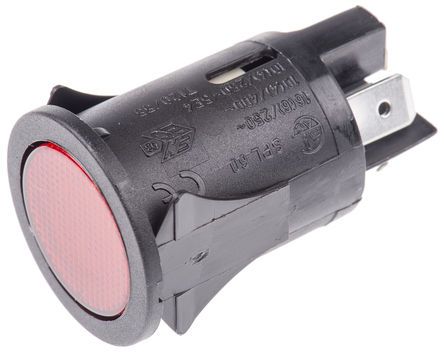 SP6028C1G0000, Molveno Double Pole Double Throw (DPDT) Latching Red LED Push Button Switch, 25 (Dia.)mm, Panel Mount, Кнопочный переключатель