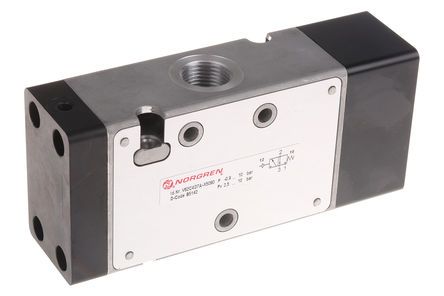 V62C4D7A-XA090, Norgren 3/2 Pneumatic Control Valve Pilot/Spring G 3/8 V62 Series, Клапан