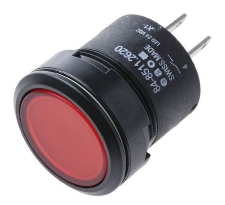 K84-603.4205, EAO Single Pole Single Throw (SPST) Momentary Push Button Switch, IP67, 22.5 (Dia.)mm, Panel Mount, 24V dc, Кнопочный переключатель