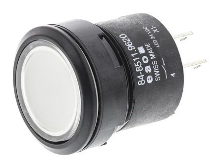 K84-603.4015, EAO Single Pole Single Throw (SPST) Momentary Push Button Switch, IP67, 22.5 (Dia.)mm, Panel Mount, 24V dc, Кнопочный переключатель