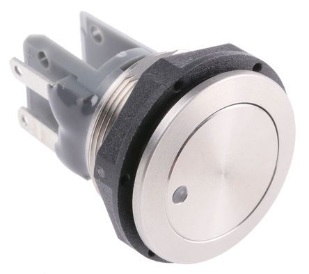 1241.6623.1124000, Schurter Single Pole Double Throw (SPDT) Momentary Blue LED Push Button Switch, IP40, IP67, 19 (Dia.)mm, Panel Mount,, Кнопочный переключатель