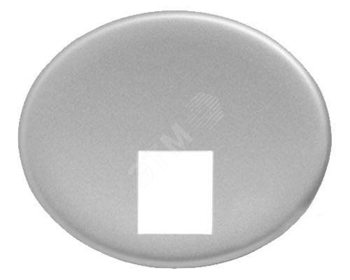 TACTO Накладка розетки телекоммуникационной серебро