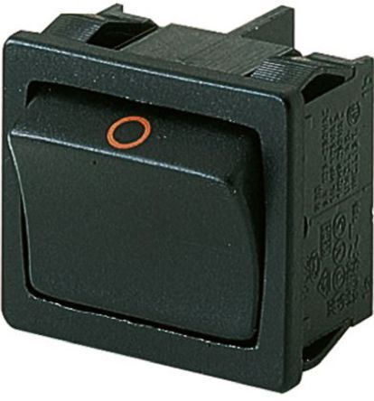 1802.1221, Marquardt Double Pole Single Throw (DPNO), On-None-Off Rocker Switch Panel Mount, Клавишный переключатель