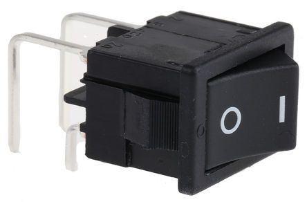 1858.4205, Marquardt Double Pole Single Throw (DPST), On-None-Off Rocker Switch PCB, Клавишный переключатель