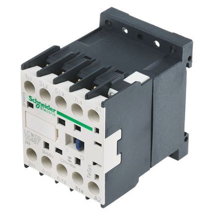 LC1K09004B7, Schneider Electric 4 Pole Contactor - 9 A, 24 V ac Coil, TeSys K, 4NO, Контактор