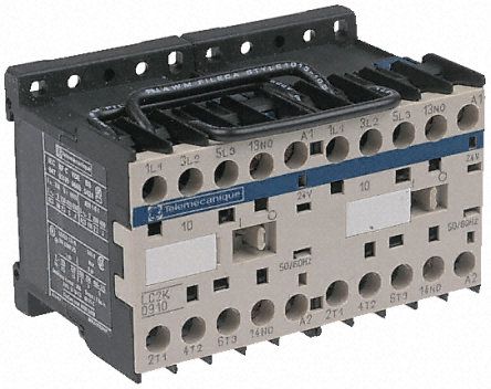 LC2K0601E7, Schneider Electric 3 Pole Reversing Reversing Contactor - 6 A, 48 V ac Coil, TeSys K, 3NO, 4 kW, Контактор