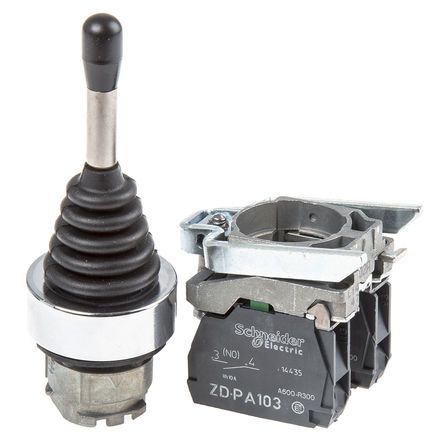 XD4PA12, Schneider Electric, 2 Way Joystick Switch Lever, Stay Put, IP66 Rated, 600V, Джойстик-переключатель