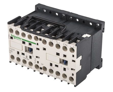 LP2K0901BD, Schneider Electric 3 Pole Reversing Reversing Contactor - 9 A, 24 V dc Coil, TeSys K, 3NO, 4 kW, Контактор