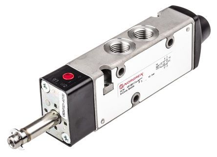 V61B517A-A3000, Norgren 5/2 Pneumatic Control Valve Solenoid/Spring G 1/4 V60 Series, Клапан