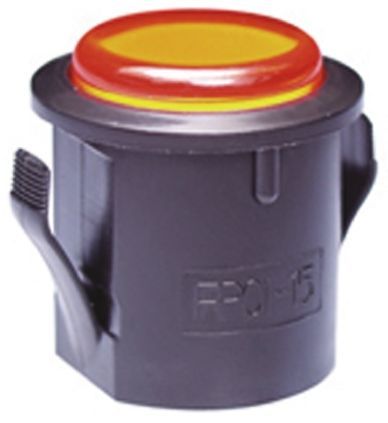 FP01-15CKC1YY, NKK Switches Momentary Yellow LED Push Button Switch, 22.9 (Dia.)mm, Panel Mount, Кнопочный переключатель