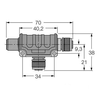 RSCS-2RKCS48 Т-разветвитель