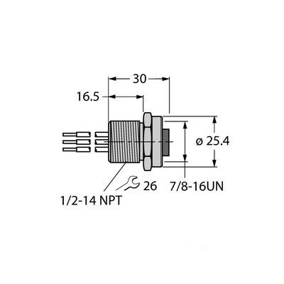 RKFV49-0.3M/14.5/C1117 Фланцевые соединители
