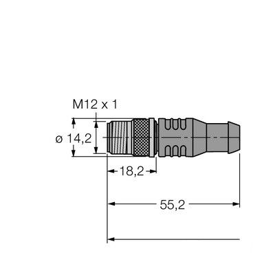 RSSW-RKSW458-25M PROFIBUS кабель с оболочкой PUR