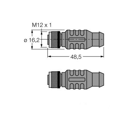 RKSW-D9-RKSW-451-0.3M-0.3M PROFIBUS кабель с оболочкой PUR