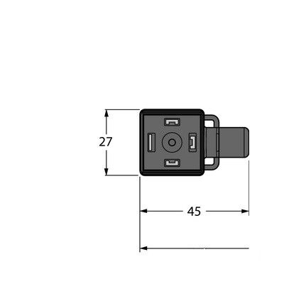 VAS04-K81E-10/TEL Соединительный кабель, разъем клапана, тип А