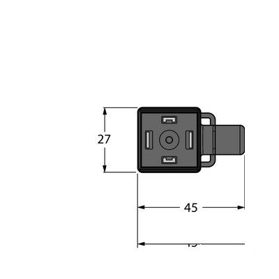 VAS22-L80E-5/TEL Соединительный кабель, разъем клапана, тип А