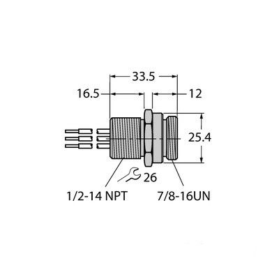 RSFV48-0.3M/14.5/C1117 Фланцевые соединители