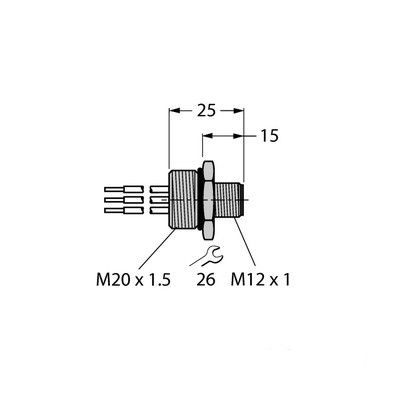 FSV48-0.3M/M20/C1117 Фланцевые соединители