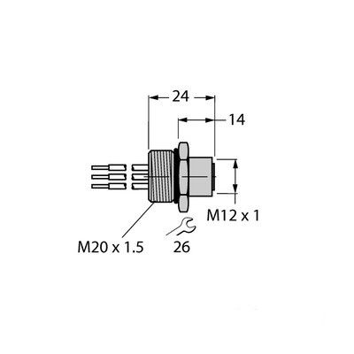 FKV48-0.3M/M20/C1117 Фланцевые соединители