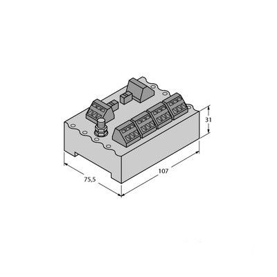 JRBS-40SC-4C/EX IP20 разветвительный модуль, 4-канальный