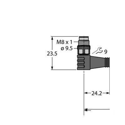 PSW4M-0.2-PSW4M/TXN Кабель Ethernet, оболочка PUR