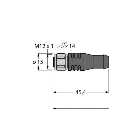 RKCV5500-2M/S2500 Кабель RFID для применения в пищевой отрасли