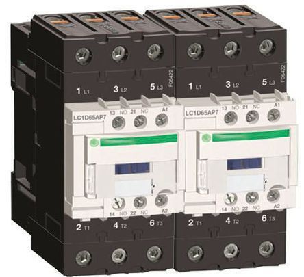 LC2D40AFE7, Schneider Electric 3 Pole Contactor - 40 A, 110 V ac Coil, TeSys D, 3NO, 8.5 kW, Контактор