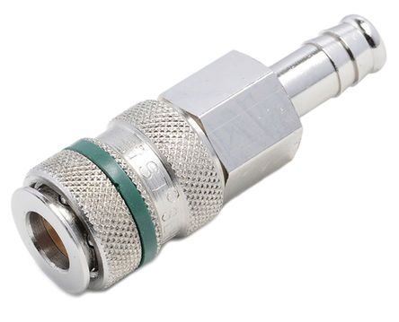 017 HG 10, RS PRO Pneumatic Quick Connect Coupling Brass 10mm Hose Barb, Муфта