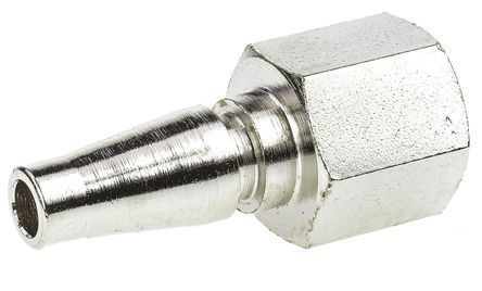 017 DU 13, RS PRO Pneumatic Quick Connect Coupling Brass 1/4 in Threaded, Муфта