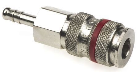 019 HG 06, RS PRO Pneumatic Quick Connect Coupling Brass 6mm Hose Barb, Муфта