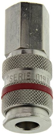 019 DG 17, RS PRO Pneumatic Quick Connect Coupling Brass 3/8 in Threaded, Муфта