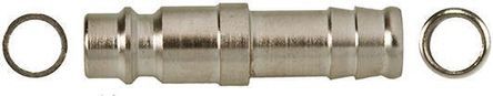 025 HU 13, RS PRO Pneumatic Quick Connect Coupling Steel 13mm Hose Barb, Муфта