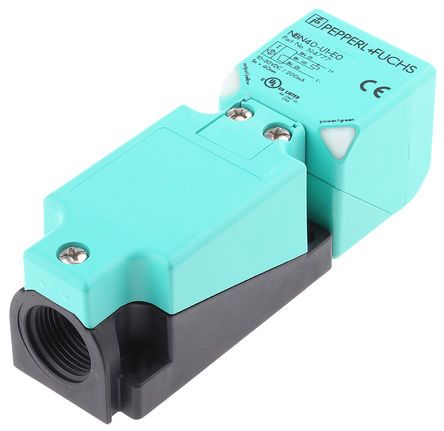 NBN40-U1-E0, Pepperl + Fuchs Inductive Sensor - Block, NPN-NO Output, 40 mm Detection, IP69K, M20 Gland Terminal, Индуктивный датчик приближения