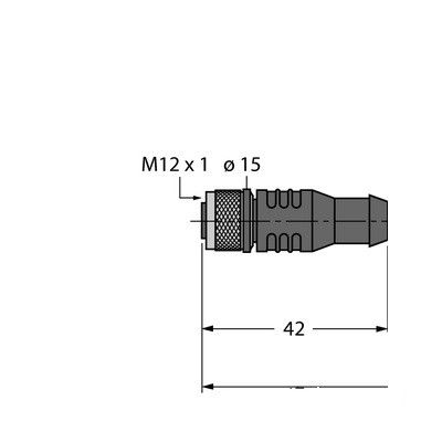 RK4.5T-25-RS4.5T/S2500 Соединительный кабель BLident