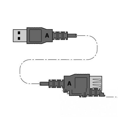 USB 2.0 EXTENSION 5M Удлинитель USB 2.0, 5 метров