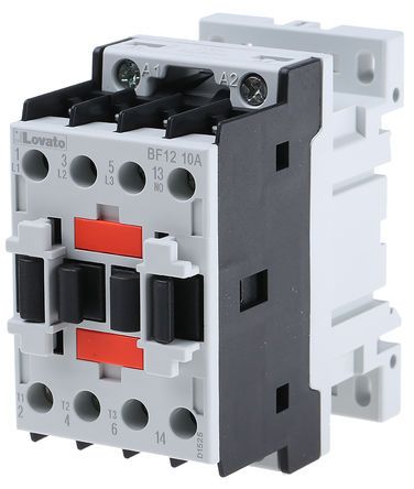 BF1210A230, Lovato 3 Pole Contactor - 12 A, 230 V ac Coil, Orange, 3NO, 5.5 kW, Контактор