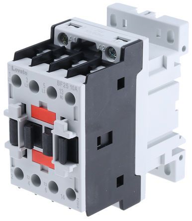 BF2510A024, Lovato 3 Pole Contactor - 25 A, 24 V ac Coil, Orange, 3NO, 11 kW, Контактор