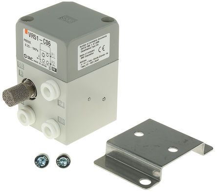 VR51-C06B, SMC Push Button 3/2 Pneumatic Manual Control Valve VR51 Series, Клапан