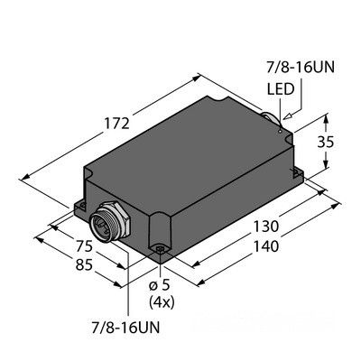 PSU67-11-2420/M Компактный источник питания в корпусе с защитой IP67 Выходное напряжение 24 В =, выходной ток - 2 A