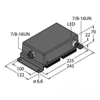 PSU67-11-2480/M Компактный источник питания в корпусе с защитой IP67 Выходное напряжение 24 В =, выходной ток - 8 A