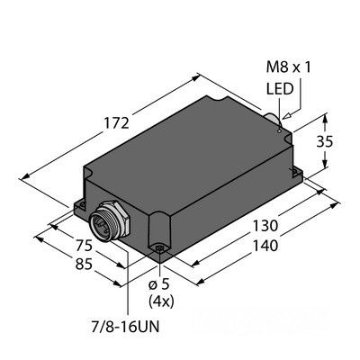 PSU67-11-2440/P Компактный источник питания в корпусе с защитой IP67 Выходное напряжение 24 В =, выходной ток - 3,8 A