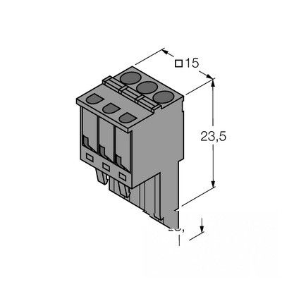 IM-CC-3X2BU/2BK Съемные зажимные клеммные колодки