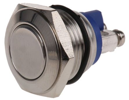 R16FFSSTAG, EOZ Single Pole Single Throw (SPST) Momentary Push Button Switch, IP65, 16.2 (Dia.)mm, Panel Mount, 48 V dc, 250 V ac, Кнопочный переключатель