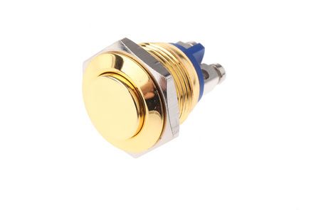 R16FRGSTAG, EOZ Single Pole Single Throw (SPST) Momentary Push Button Switch, IP65, 16.2 (Dia.)mm, Panel Mount, 48 V dc, 250 V ac, Кнопочный переключатель