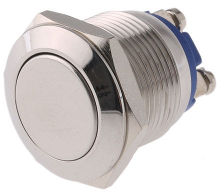 R19FFSSTAG, EOZ Single Pole Single Throw (SPST) Momentary Push Button Switch, IP65, 19.2 (Dia.)mm, Panel Mount, 48 V dc, 250 V ac, Кнопочный переключатель