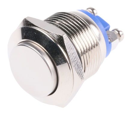 R19FRNSTAG, EOZ Single Pole Single Throw (SPST) Momentary Push Button Switch, IP65, 19.2 (Dia.)mm, Panel Mount, 48 V dc, 250 V ac, Кнопочный переключатель