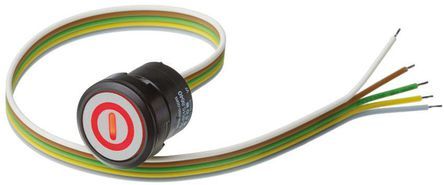 K84-603.4949, EAO Single Pole Single Throw (SPST) Momentary Push Button Switch, IP67, 22.5 (Dia.)mm, Panel Mount, Кнопочный переключатель